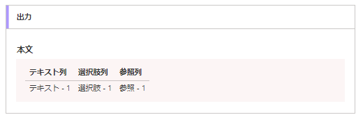 出力結果2