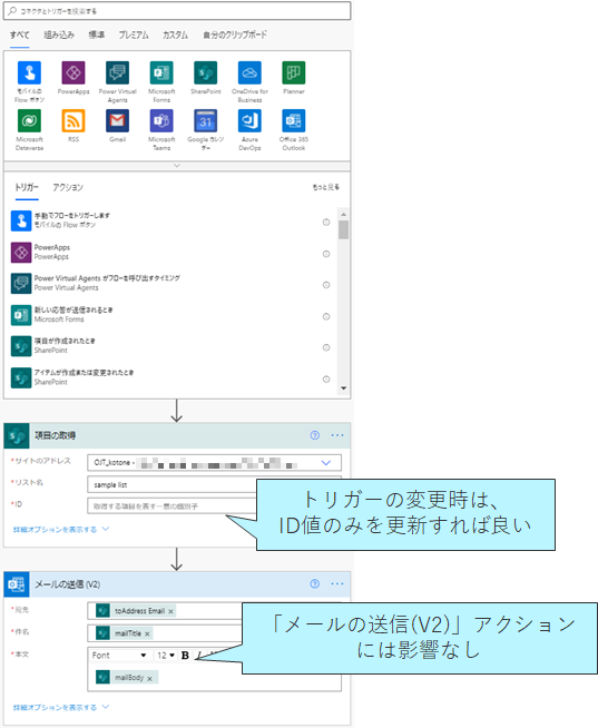 トリガーの変更に関わる修正コストを下げる