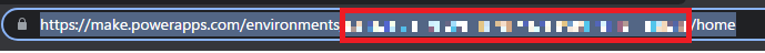 EnvironmentNameの確認(URL)