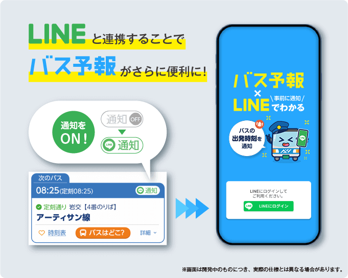 LINE連携を開発中!